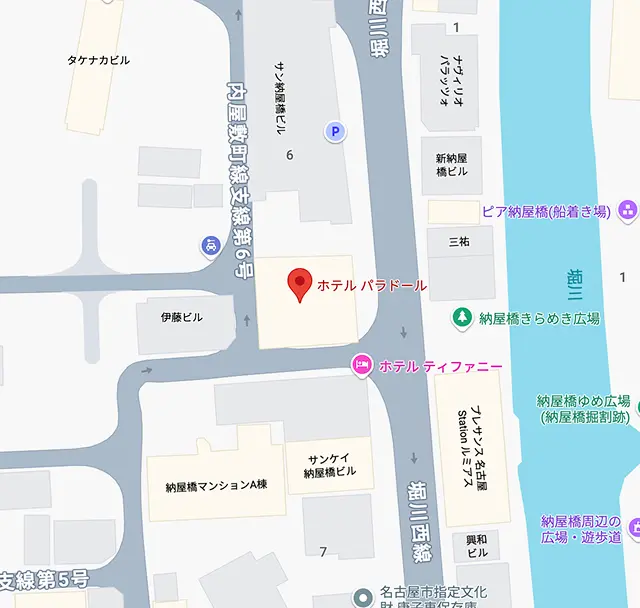 ホテルパラドール地図